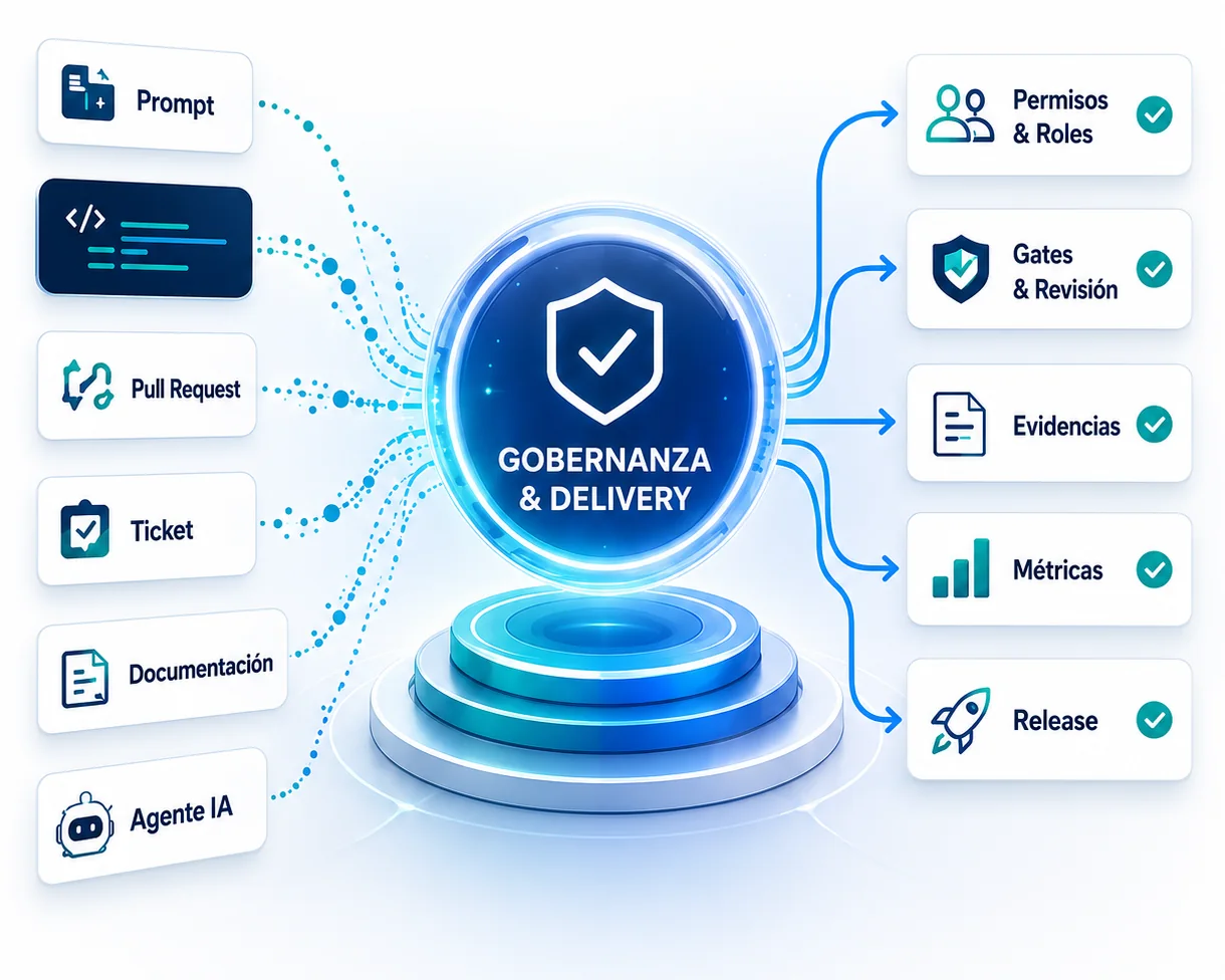 Mapa de gates del SDLC con IA